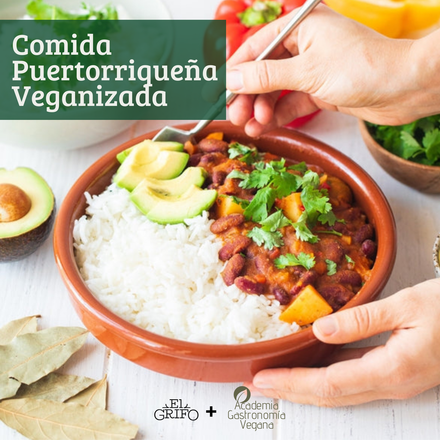 CURSO VIRTUAL COMIDA CRIOLLA PUERTORRIQUEÑA VEGANIZADA